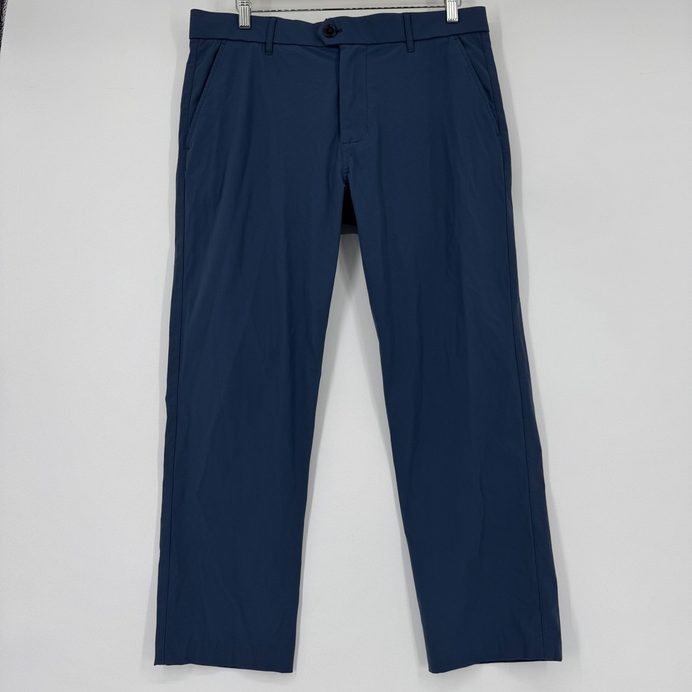 Greyson Mens Performance Golf Pants Blue 34x32 (Fits 34x26) Stretch Chino